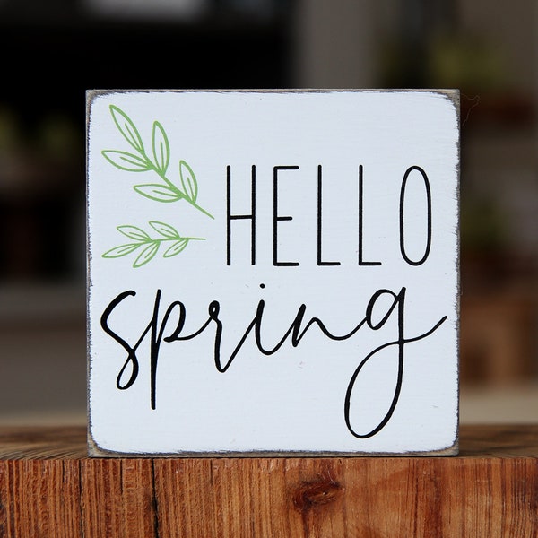 Small Spring Sign - Etsy