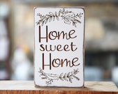 Tiered Tray Sign - Home Sweet Home Farmhouse Sign Distressed Wood Sign Rustic Wood Sign