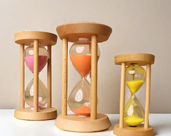 Personalized 3/5/15/30 minutes hourglass sand timer sand art | &quot;Water droplet&quot; Hourglass for Wedding housewarming Office Anniversary Gift