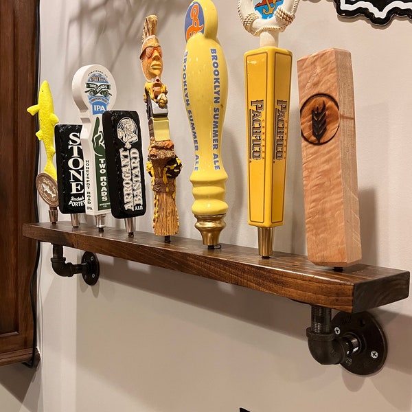 Wall Mounted Tap handle Display Storage Shelf