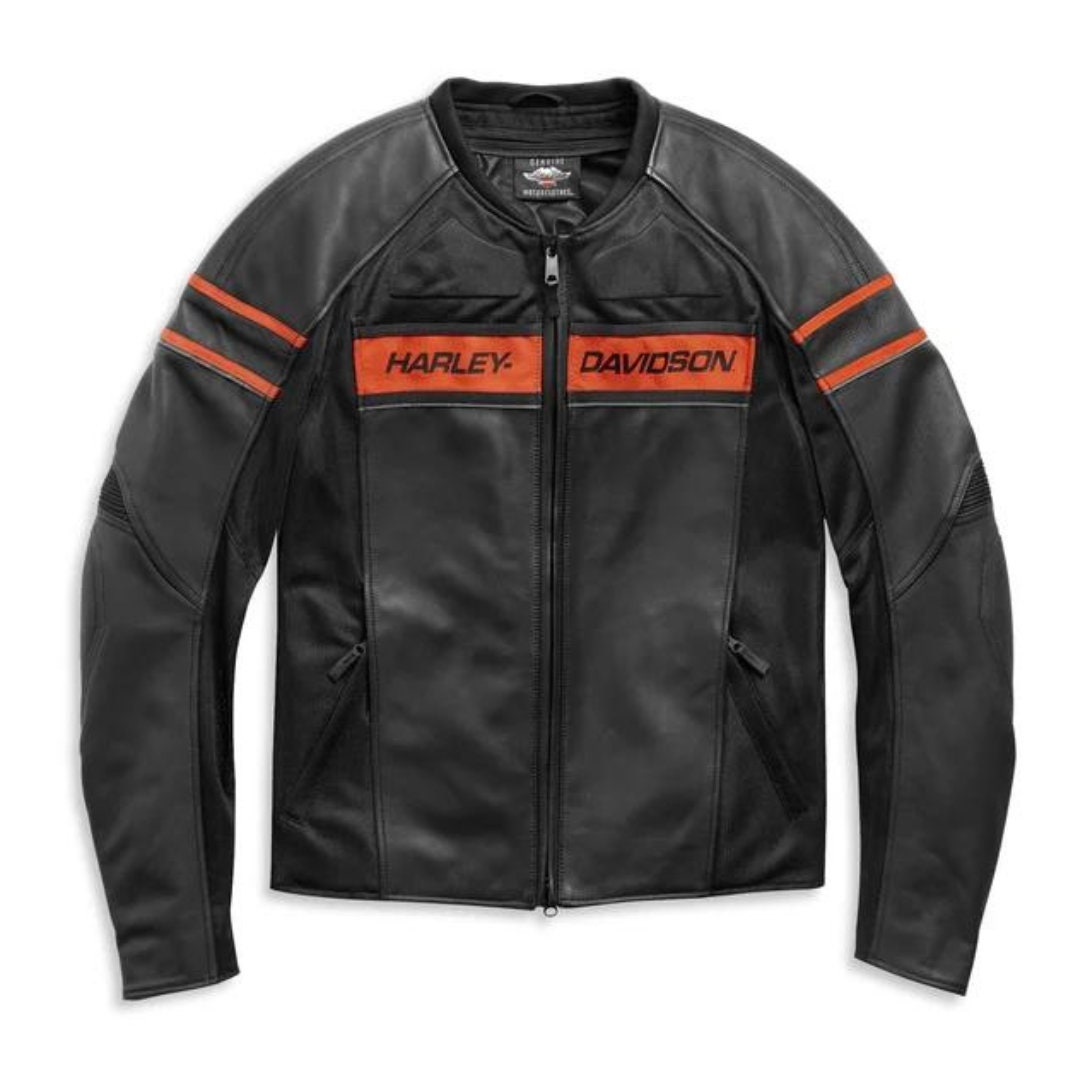ジャケット・アウター Harley Davidson Rider Leather Jacket M VTG Harley Davidson Men's Genuine Leather Rider Jacket Size