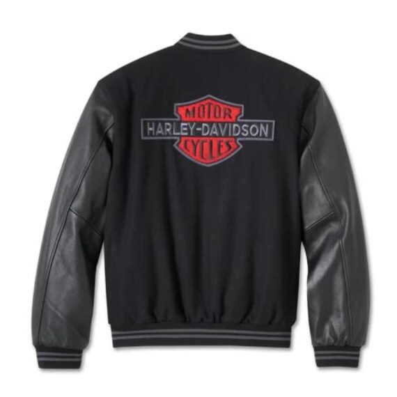 V-twin Varsity Leather Jacket for Men | Stylish & Durable