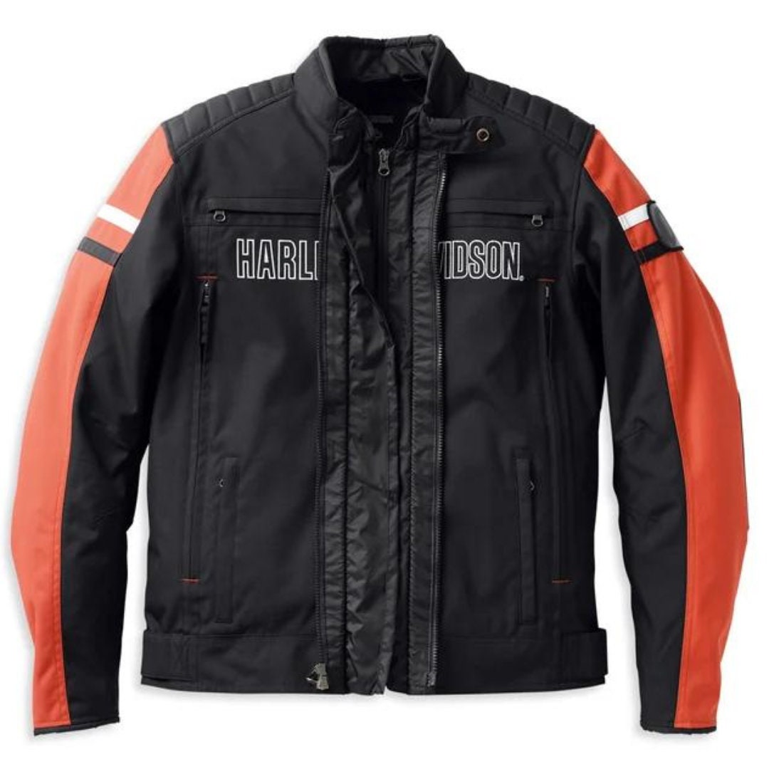 Harley-Davidson Men's Hazard Waterproof Textile Jacket. Bikerjacket.