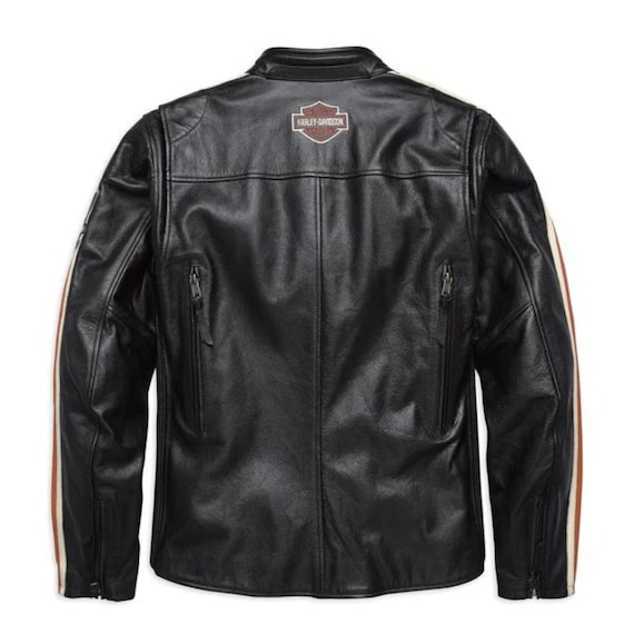 Harley-davidson Torque Men's Leather Jacket. Bikerjacket. - Etsy