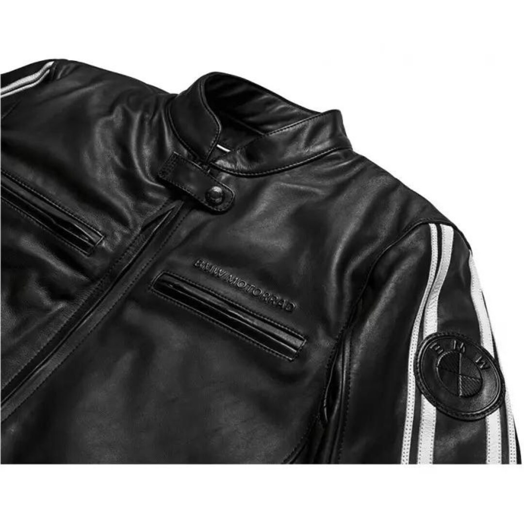 BMW  純正　レザージャケット　TwinStripes  M ブラック BMW Motorrad Heritage コレクション】 「TwinStripes レザー