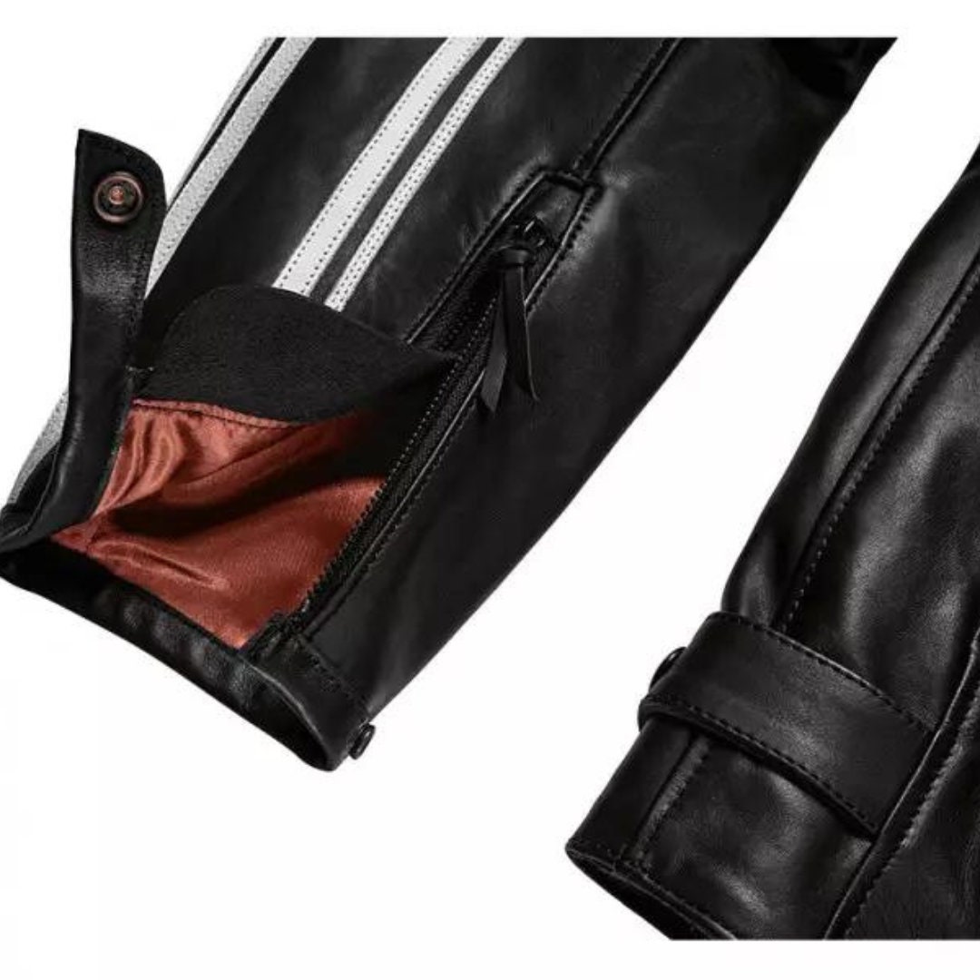 値下げ新品未使用　bmw motorrad Twin Stripes ジャケット Men BMW Motorrad Heritage Twin Stripes Leather Motorcycle