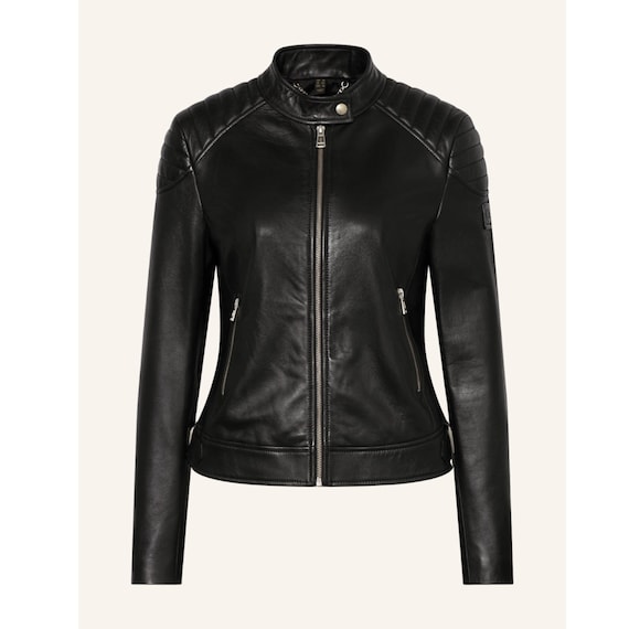 Women's Leather Jacket. Women's Black Leather Jacket - Etsy