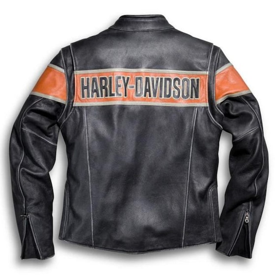 Men Harley-davidson® Victory Lane Leather Jacket, Biker Leather