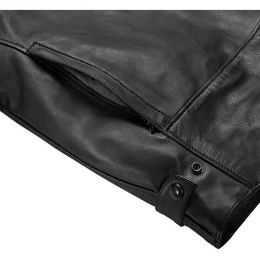 Men BMW Motorrad Heritage Twin Stripes Leather Motorcycle Jacket