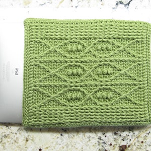 Crochet Pattern iPad Cover Crochet Cable Fish Digital Download PDF Crochet Pattern image 4