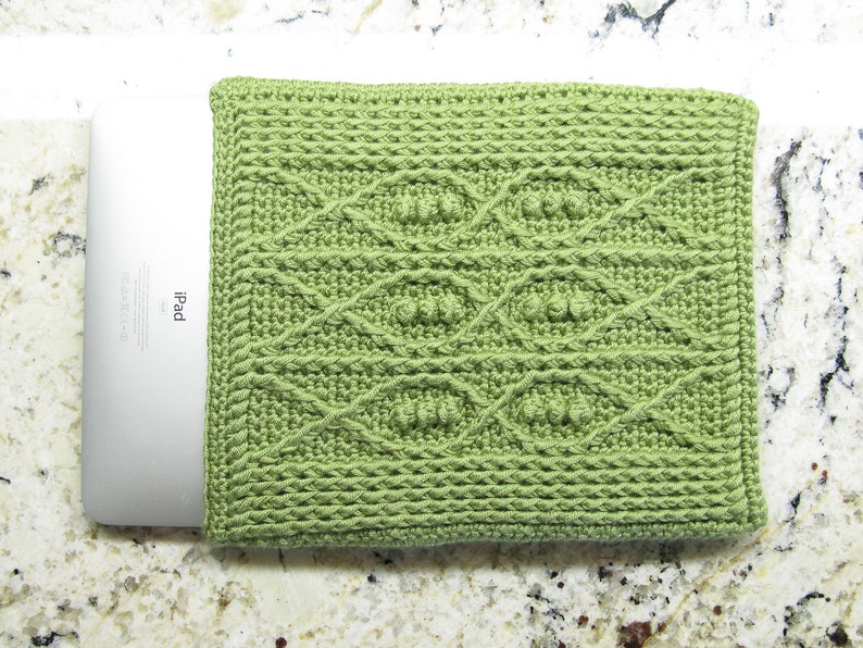 Crochet Pattern iPad Cover Crochet Cable Fish Digital Download PDF Crochet Pattern image 4