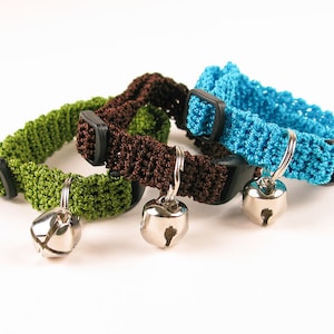 Crochet Kitty Cat Collar Pattern Digital Download PDF Crochet Pattern image 1