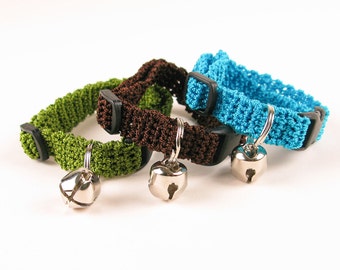 Crochet Kitty Cat Collar Pattern - Digital Download PDF Crochet Pattern