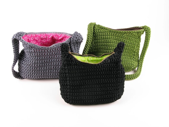 Crochet Purse Pattern: Beginner-Friendly Nylon Handbag (Digital Download)