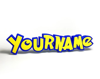 Personalized Anime Title Inspired 3D Printed Name Sign | Letters and Numbers!