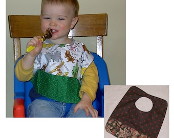 Kangaroo Baby Bib - Toddler Crumb Catcher - Baby Gift - Sewing Pattern - Digital PDF Pattern