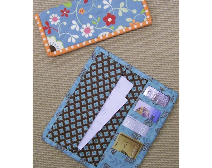 Debit & Credit Wallet Pattern - Fat Quarter - Sewing Pattern - Print Pattern