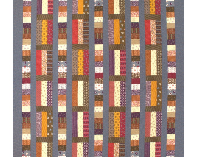 Down The Path Jelly Roll Quilt Pattern - Strip Quilt Patterns - Bali Pop - Sewing Pattern - Print Pattern