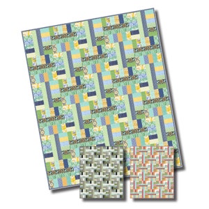 Rolling Fields Jelly Roll Quilt Pattern - Strip Quilt Patterns - Bali Pop - Sewing Pattern - Print Pattern
