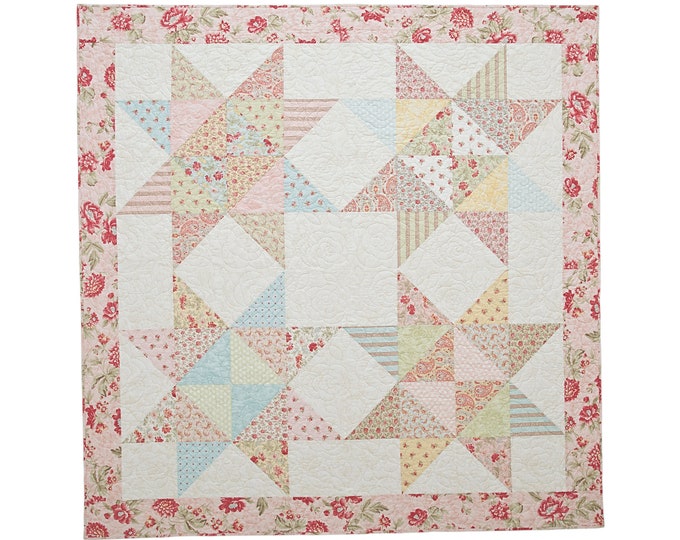 Star Cakes Quilt - Layer Cake - Square Quilt Pattern - Print Pattern