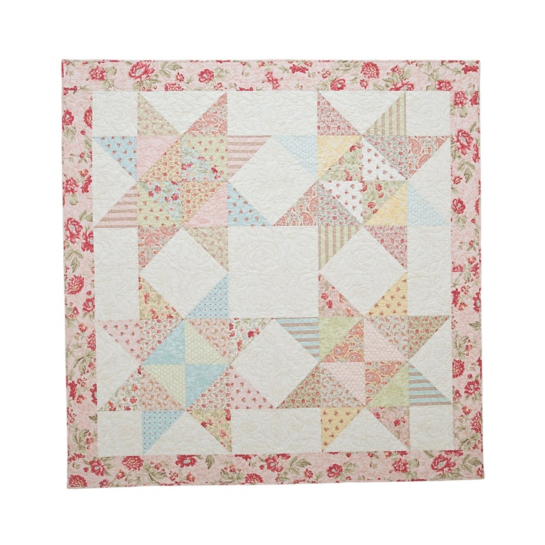 Star Cakes Quilt Layer Cake Square Quilt Pattern Digital PDF Pattern image 1