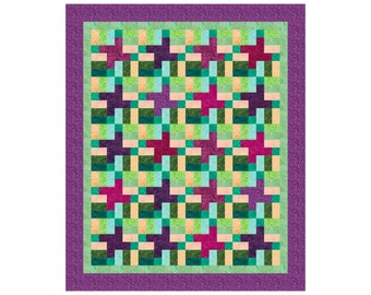 Melody Jelly Roll Quilt Pattern - Strip Quilt Patterns - Bali Pop - Sewing Pattern - Print Pattern