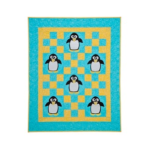 Ice Cube Penguin Baby Quilt - Applique Animal Pattern - Baby Gift - Craft Pattern - Digital PDF Pattern