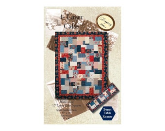 4 Layer Cake Quilt - Layer Cake - Square Quilt Pattern - Print Pattern