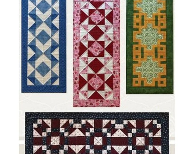 On The Table Runner Quilt Pattern - Winter Spring Quilt Patterns - Sewing Kitchen- Valentines - St. Patty - 4th of July - Print Pattern