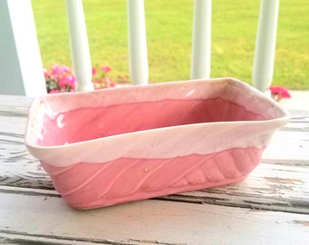 Vintage Cookson Vintage Planter Container, Cottage Chic Cookson Pink Planter