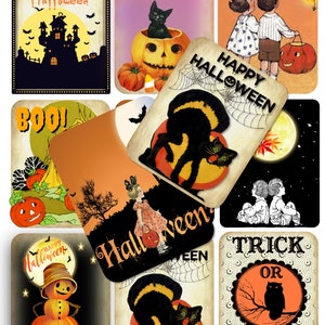 Halloween Download, Things That Go Bump In the Night, Instant Halloween Download, Ephemera for Halloween Junk Journals, Tags, Cards