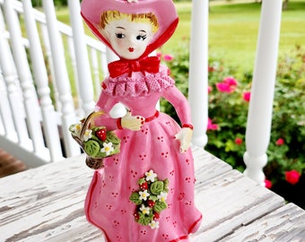 Vintage Strawberry Figurine, The Annual Strawberry Festival's Best Dressed Winner, Refurbished Vintage Figurine