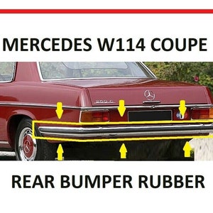 For Mercedes W114 Coupe Rear Bumper Rubber Brand New Item