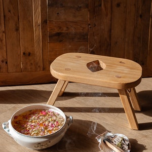 Yoni Steam Bench, Intimate Steam Bath Stool