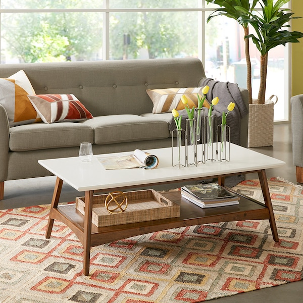 large coffee table - mid century modern coffee table - small table - live edge coffee table - farmhouse coffee table