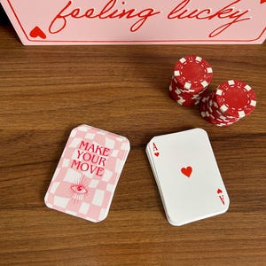 Aesthetic Playing Cards Deck - Poker Size | Cute Fun Card Game | Pastel Gamer Gift | Unique Girls Night Cards | Stylish Poker Cards