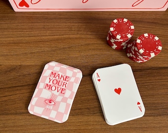 Aesthetic Playing Cards Deck - Poker Size | Cute Fun Card Game | Pastel Gamer Gift | Unique Girls Night Cards | Stylish Poker Cards