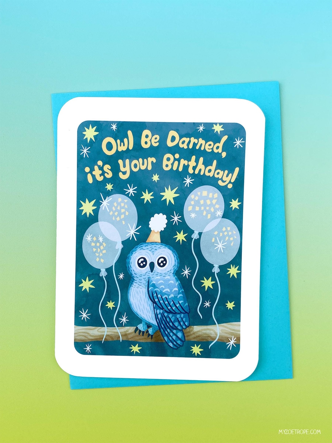 Owl Be Darned It's Your Birthday - Funny Owl Birthday Card Gift for Owl ...