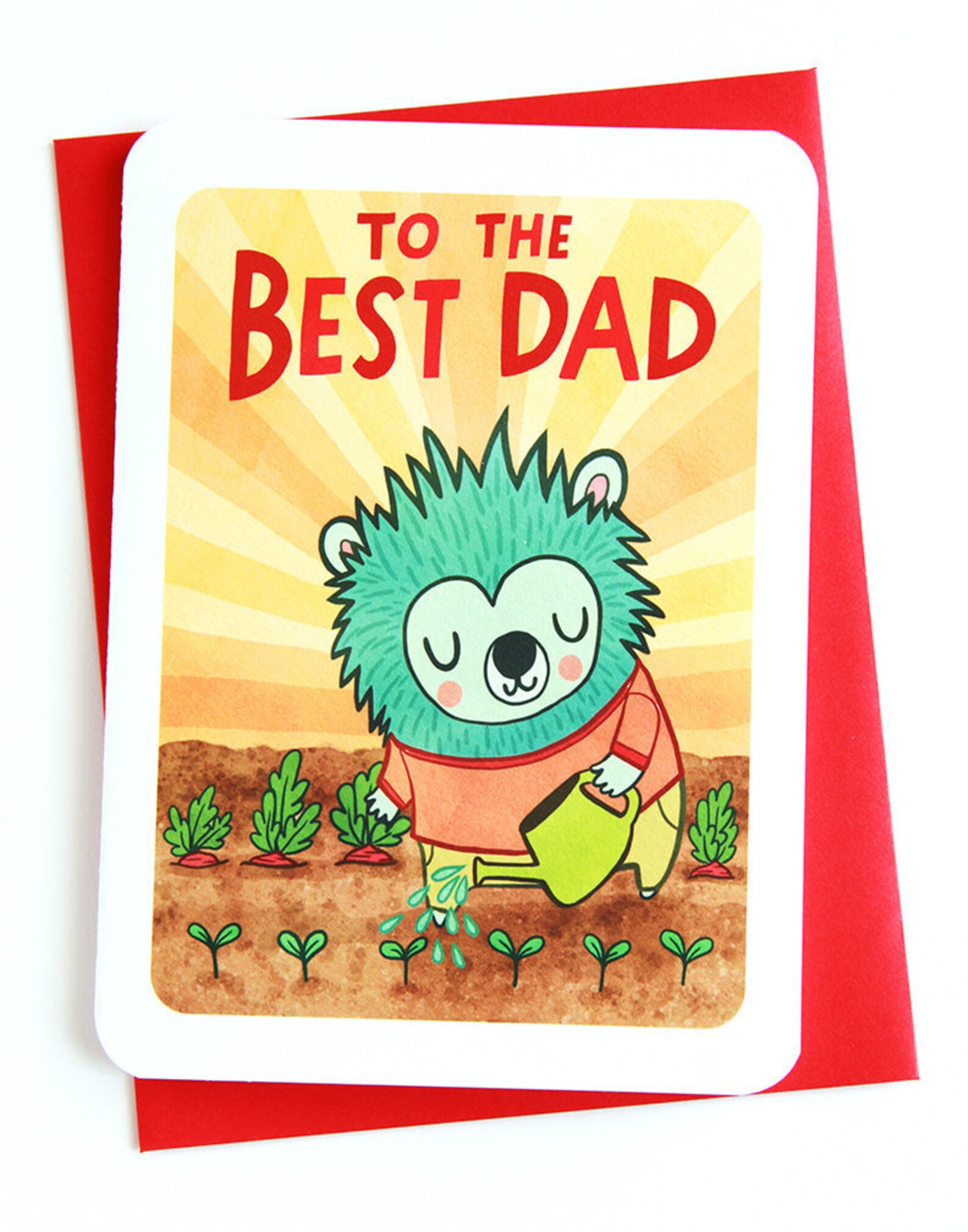To the Best Dad Fathers Day Card for Dad Gardener Cute Etsy