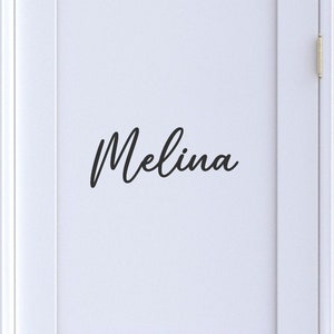 Adesivo per porta | Nome | Design per cameretta | Decorazione
