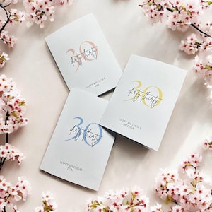 Trenta sporchi 30 | Biglietto di auguri di buon compleanno | Biglietto pieghevole per il 30° compleanno | Regalo Personalizzato