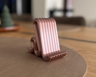 Supporto per smartphone, supporto per telefono cellulare, articolo decorativo stampato in 3D, design moderno per la casa, gadget decorativo creativo per l'ufficio, aspetto elegante