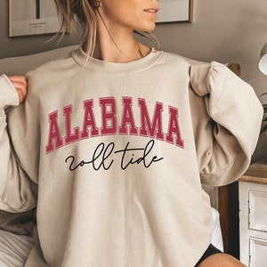 Alabama Sweatshirt,bama Tshirt, Vintage Aesthetic Game Day Tee, Alabama  Football Fan Shirt,alabama Crewneck Oversized Shirt, F1225 - Etsy