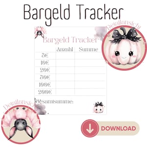 Cash Tracker for Budget Planner A6 or Envelope Method | Cash Stuffing | Budgeting Accessories | Accessory Dashboards A6 | Budget Planning