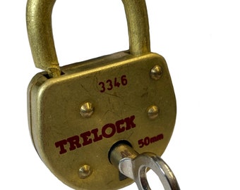 Rare Golden TRELOCK Padlock