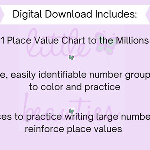Place Value Chart to the Millions, Printable Place Value Chart ...