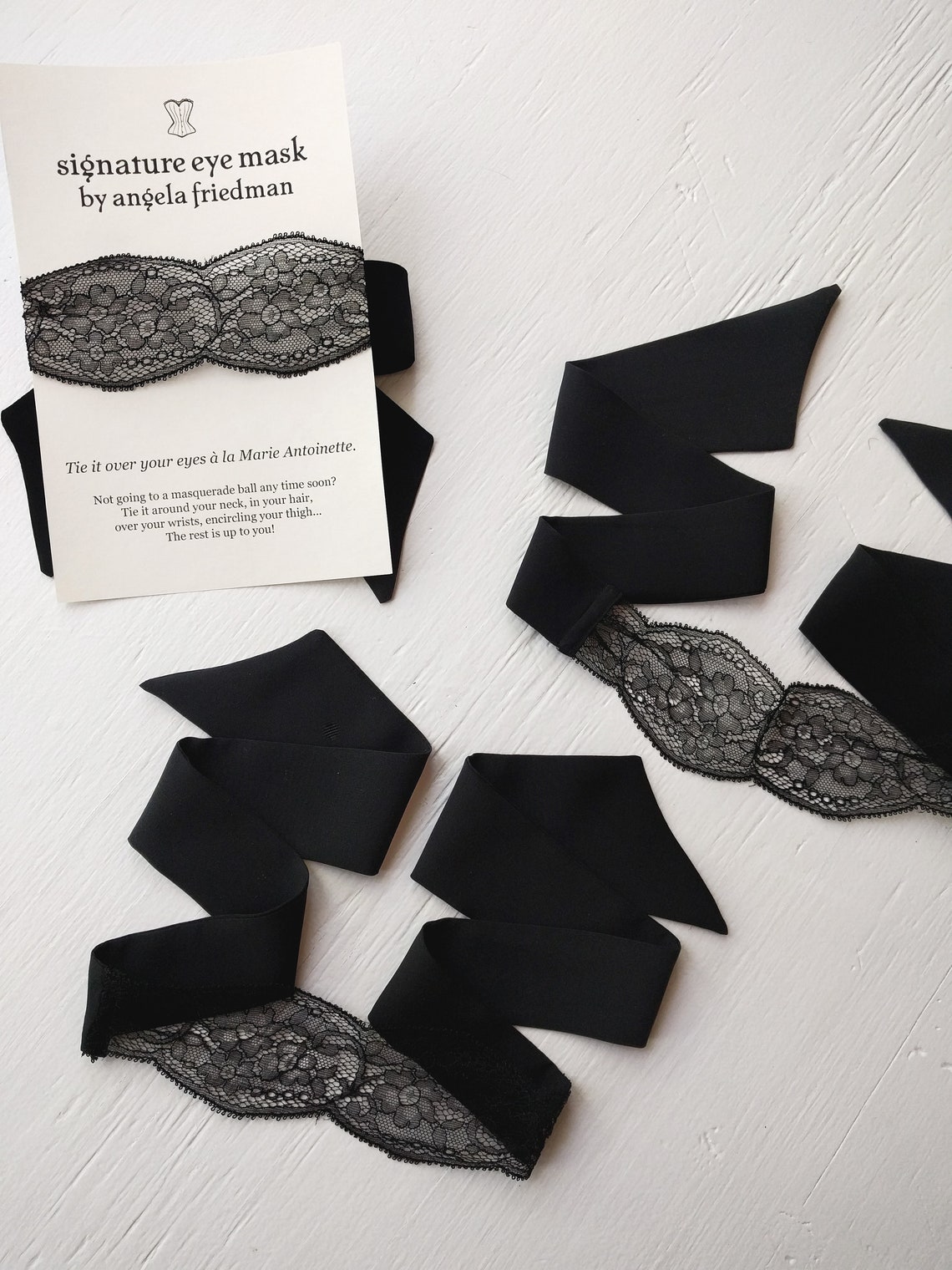 Soir black lace eye mask seethrough sexy sultry blindfold Etsy