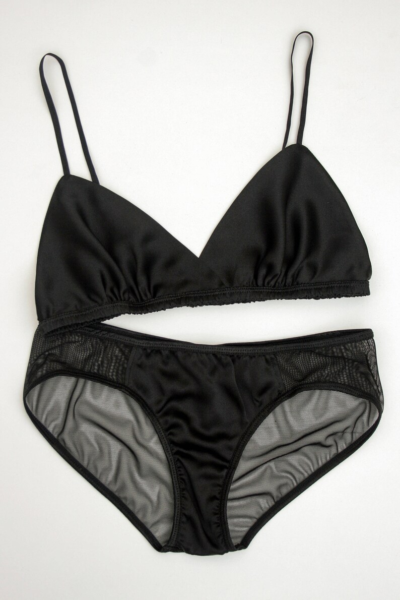 silk bralette