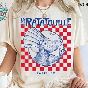 Retro Disney Pixar Ratatouille Remy Paris Anyone Can Cook Shirt, Funny Remy&#39;S Ratatouille Adventure T-shirt, Disneyland Family Matching Tee