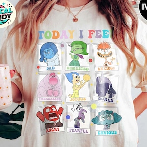 Today I Feel Shirt, Emotions Tee, Inside Out Family 2025 Tee, Inside Out Matching Gift, Disney Inside Out Characters Tshirt, Inside Out 2